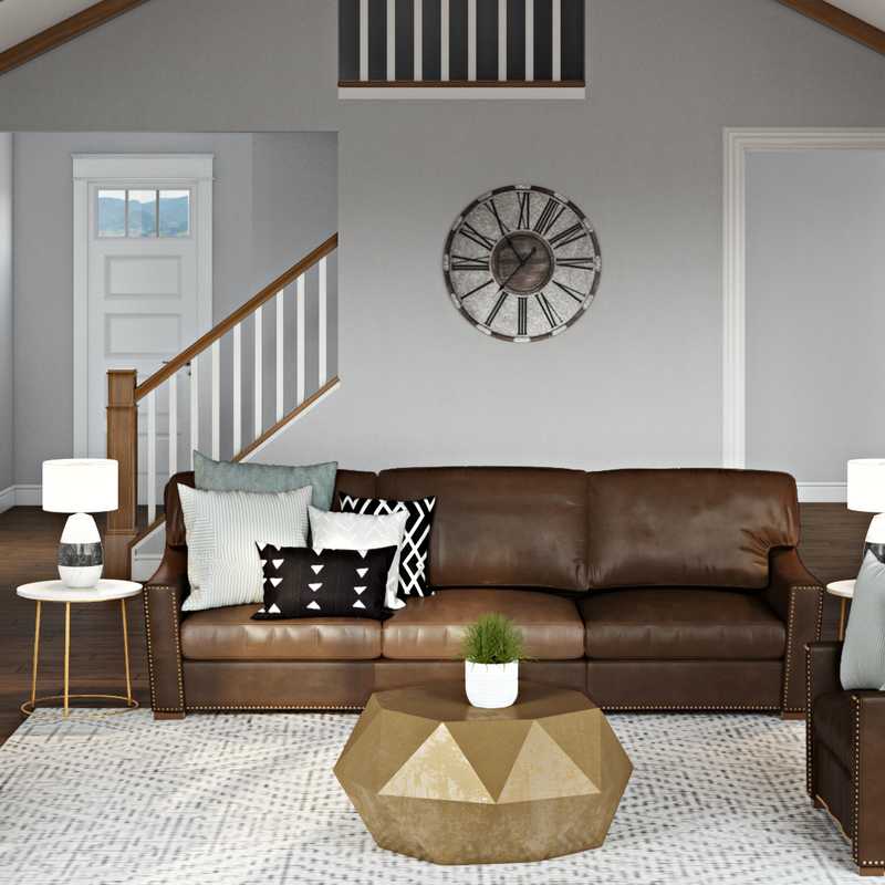 Contemporary, Transitional Living Room Design by Havenly Interior Designer Jonica