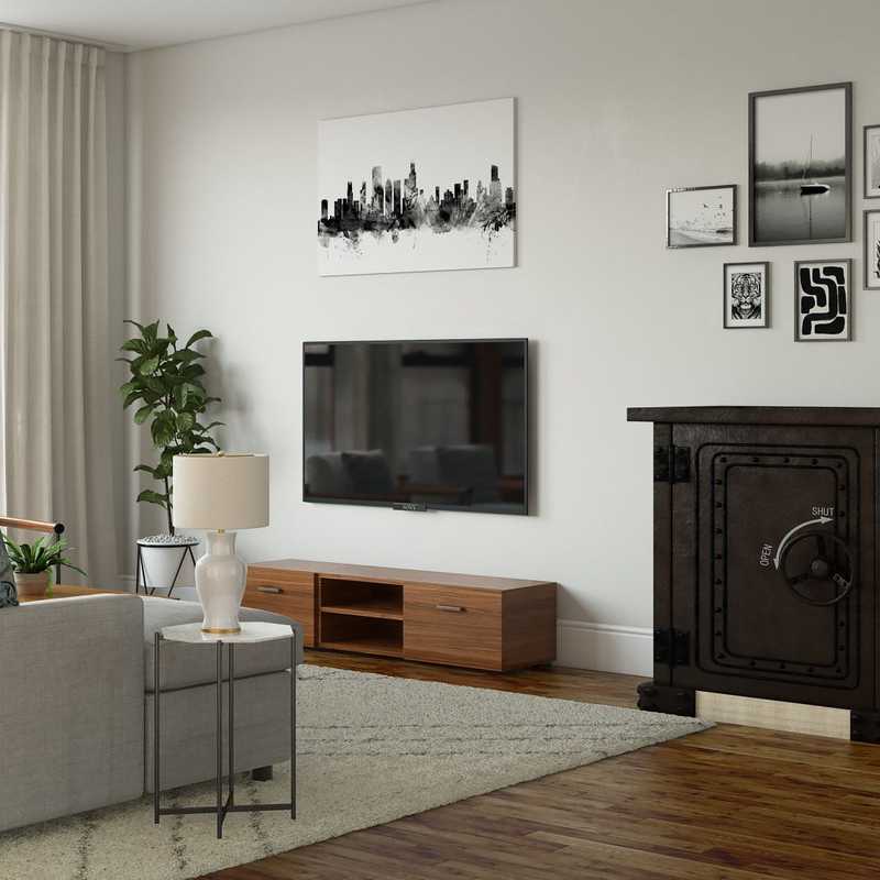 Midcentury Modern, Scandinavian Living Room Design by Havenly Interior Designer Shelby