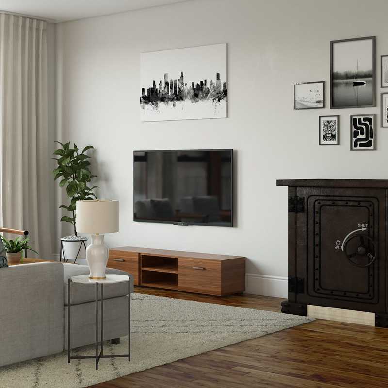 Midcentury Modern, Scandinavian Living Room Design by Havenly Interior Designer Shelby