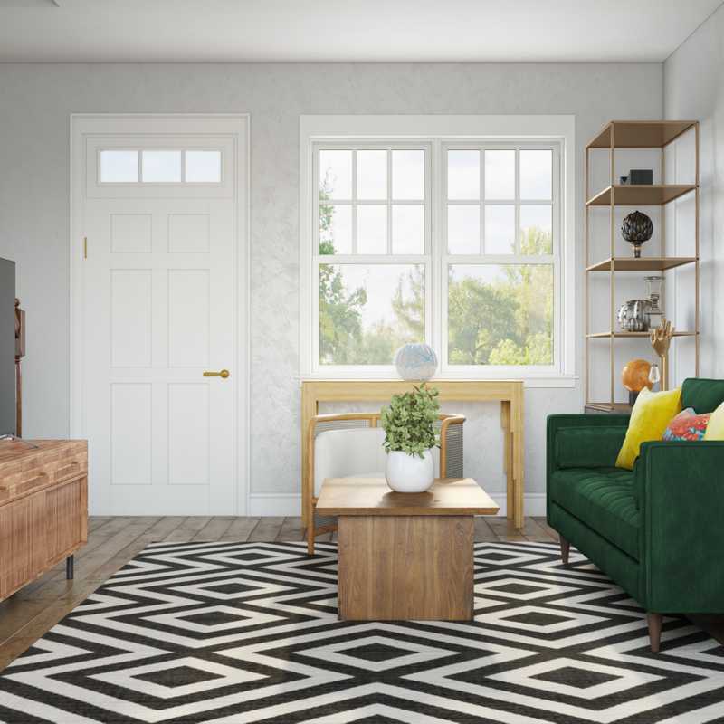 Modern, Eclectic Living Room Design by Havenly Interior Designer Katie