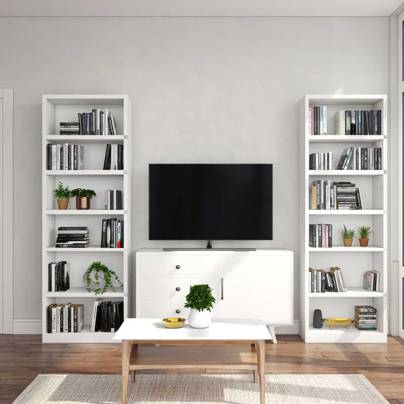 Minimal, Scandinavian Living Room Design by Havenly Interior Designer Isabella