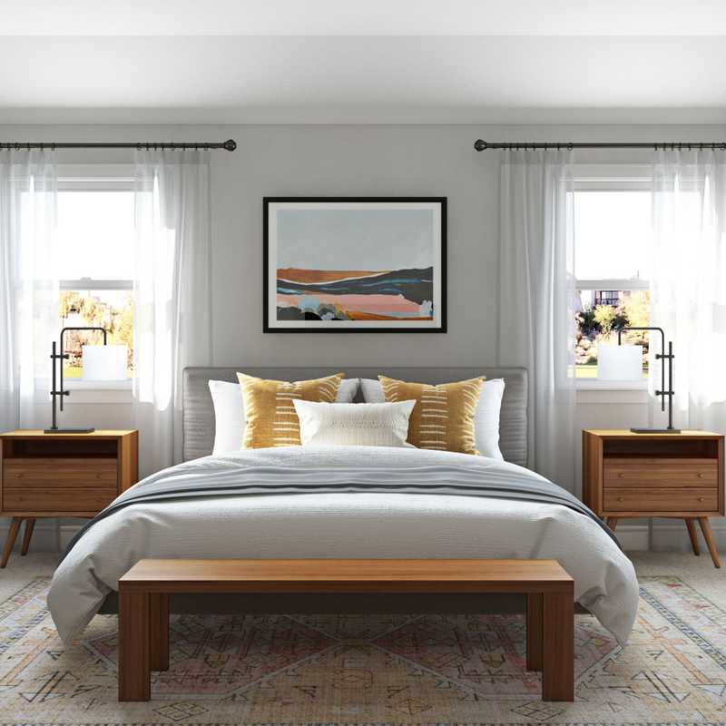 Modern, Midcentury Modern Bedroom Design by Havenly Interior Designer Nicolle