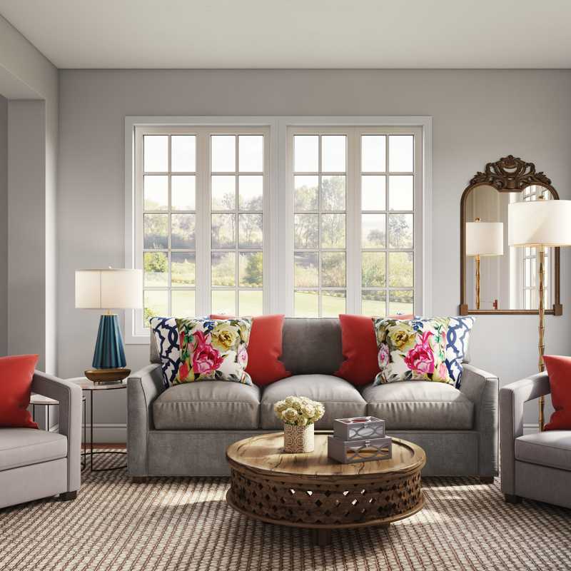 Contemporary, Classic, Transitional Living Room Design by Havenly Interior Designer Aleena