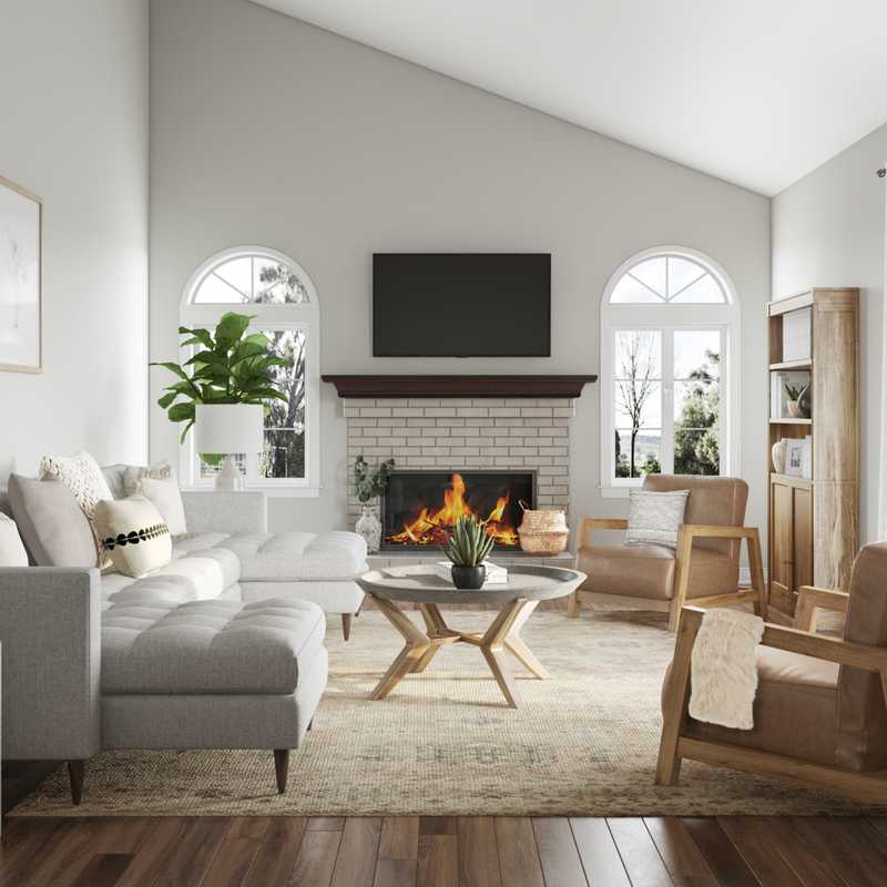 Modern, Scandinavian Living Room Design by Havenly Interior Designer Hayley