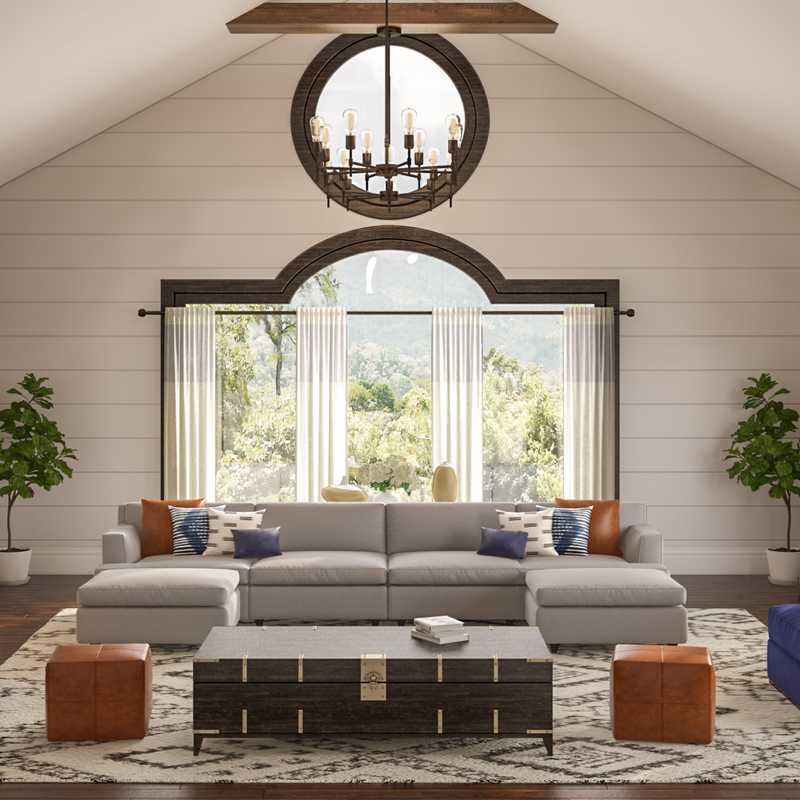 Midcentury Modern, Scandinavian Living Room Design by Havenly Interior Designer Sandra