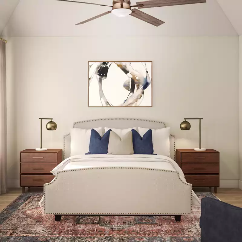 Classic, Transitional, Midcentury Modern Bedroom Design by Havenly Interior Designer Amy