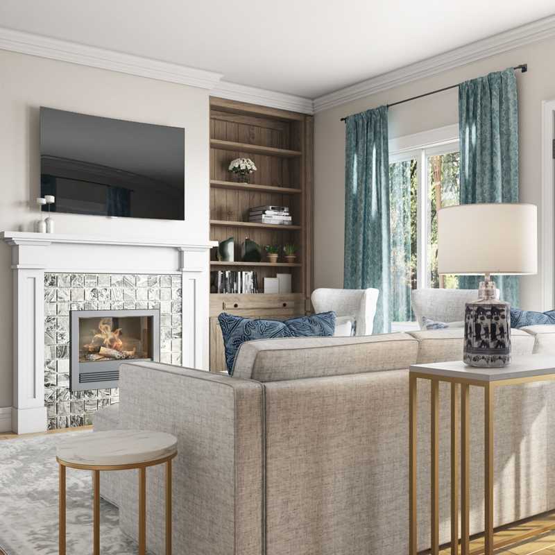 Classic, Traditional Living Room Design by Havenly Interior Designer Anna