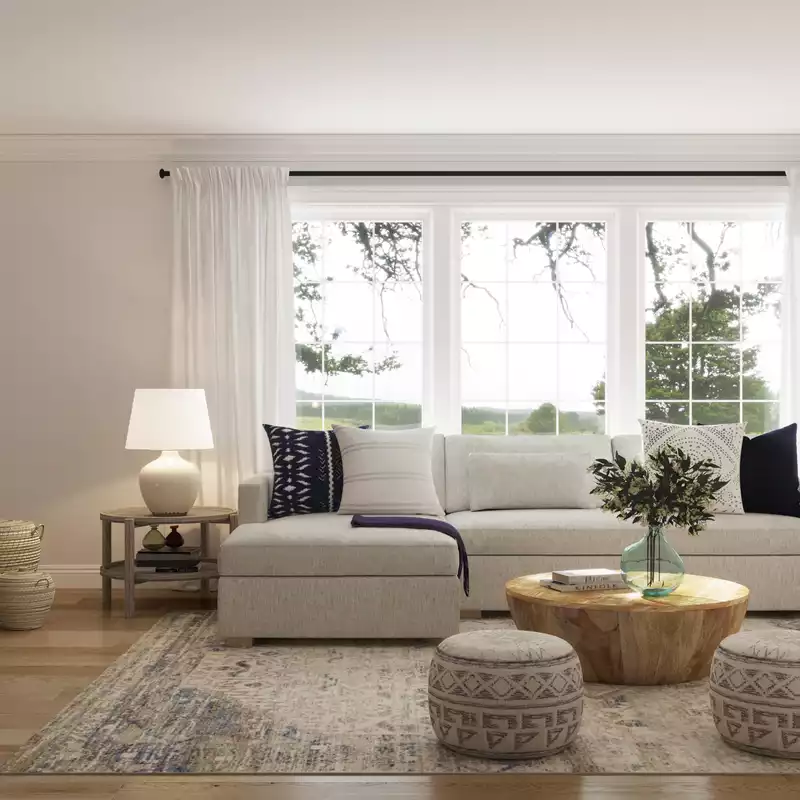 Classic, Coastal Living Room Design by Havenly Interior Designer Kelsey