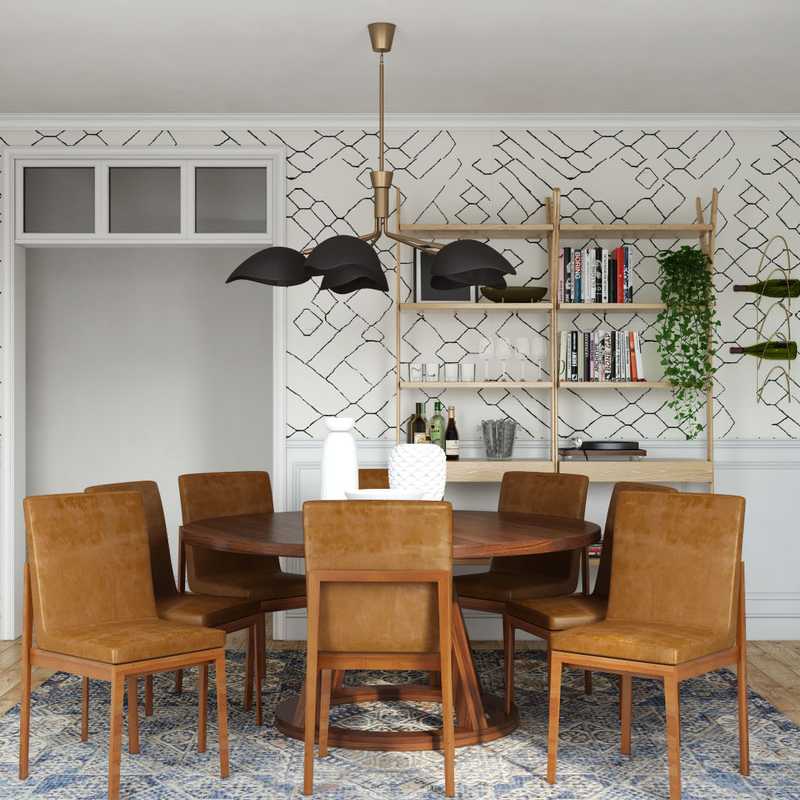 Eclectic Dining Room Design by Havenly Interior Designer Natalie