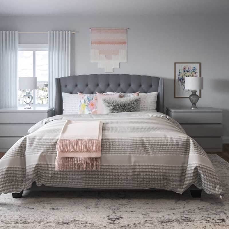 Modern, Bohemian, Transitional Bedroom Design by Havenly Interior Designer Marsha