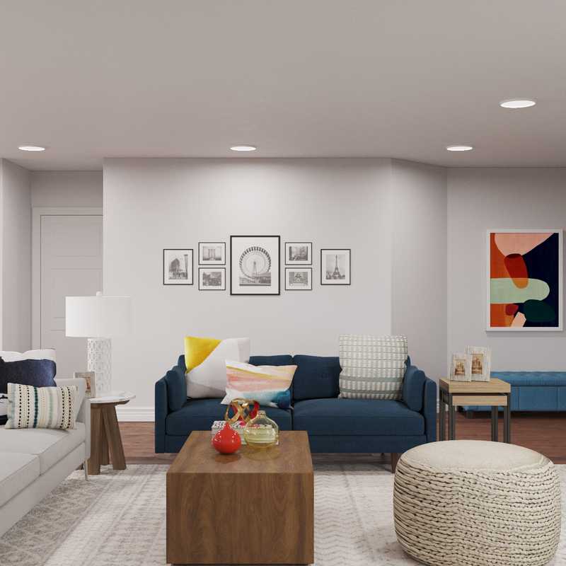 Midcentury Modern Living Room Design by Havenly Interior Designer Yoseika