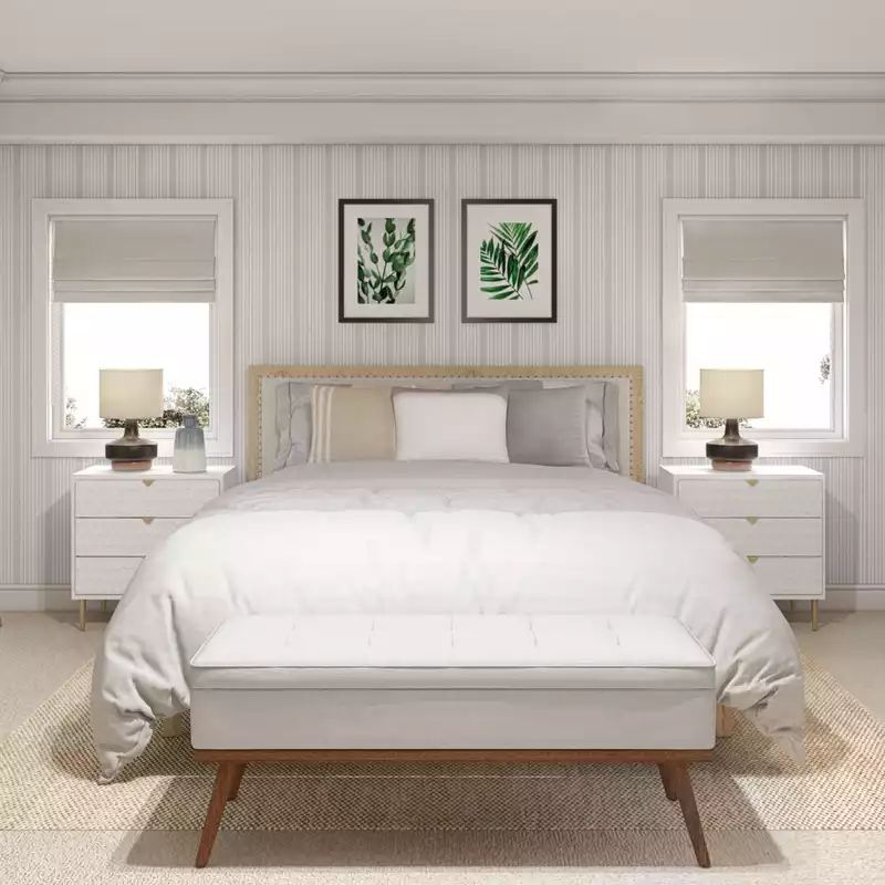 Bohemian, Midcentury Modern, Scandinavian Bedroom Design by Havenly Interior Designer Cynthia