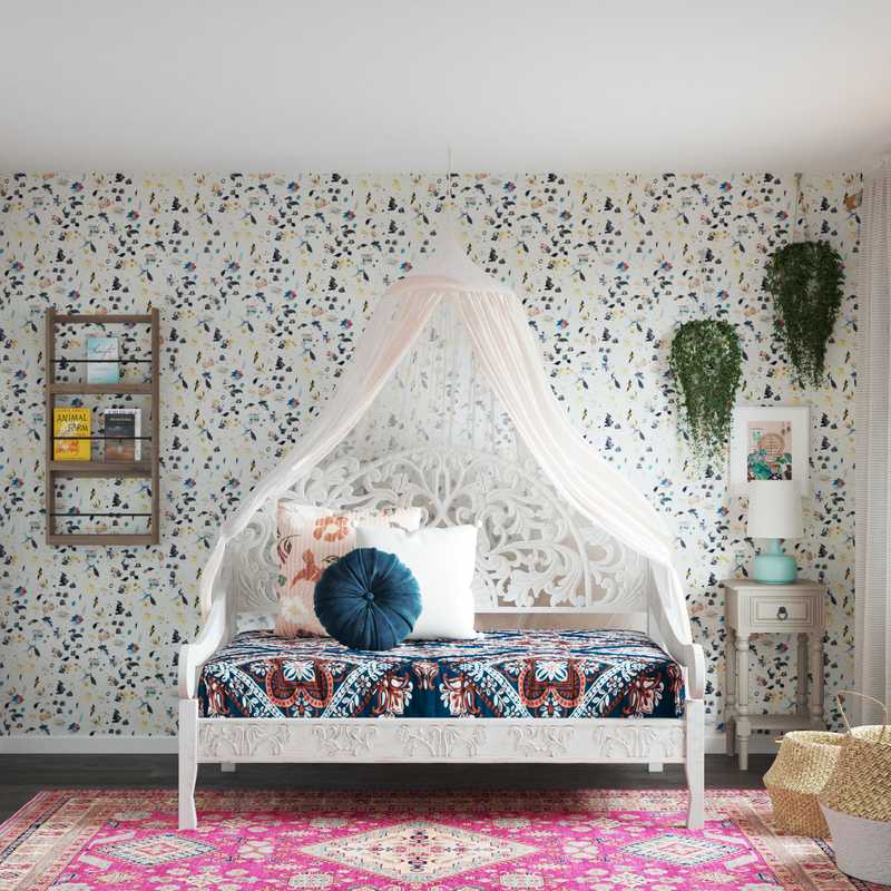 Eclectic, Bohemian Bedroom Design by Havenly Interior Designer Stacy