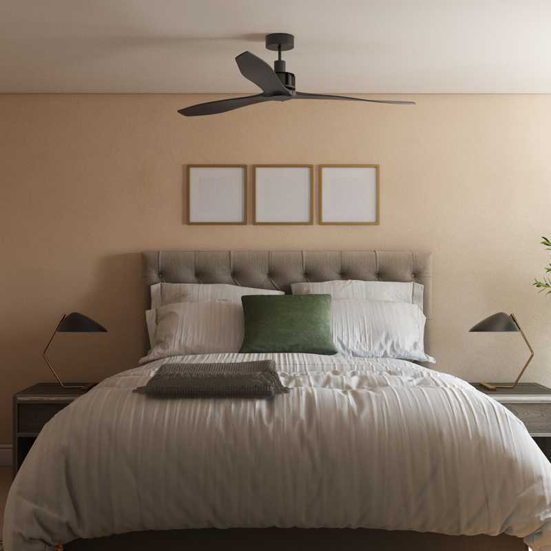 Eclectic, Bohemian, Transitional Bedroom Design by Havenly Interior Designer Keelin