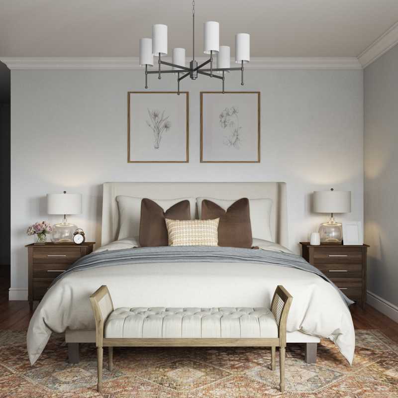 Coastal Bedroom Design by Havenly Interior Designer Elizabeth