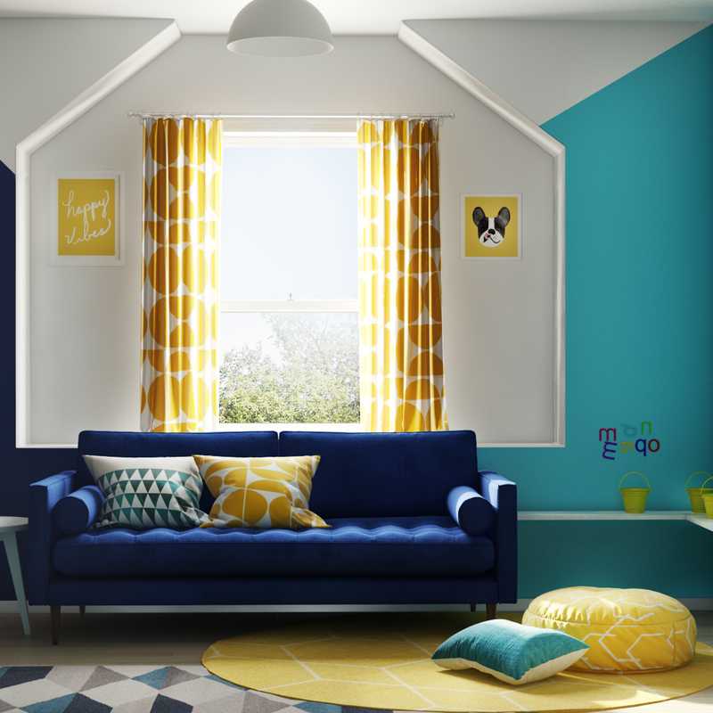 Modern, Midcentury Modern Bedroom Design by Havenly Interior Designer Stacy