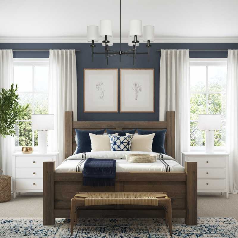Farmhouse Bedroom Design by Havenly Interior Designer Amanda
