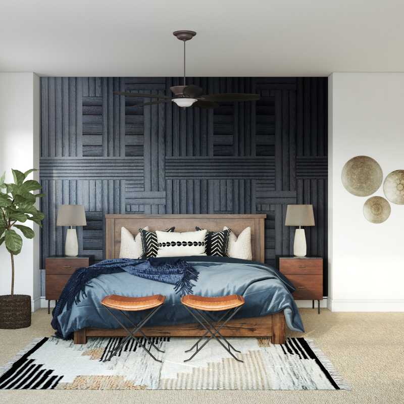 Industrial, Rustic Bedroom Design by Havenly Interior Designer Masooma