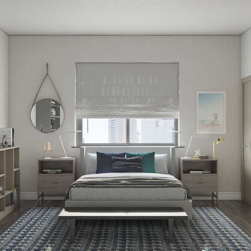 Contemporary, Modern, Coastal, Minimal, Scandinavian Bedroom Design by Havenly Interior Designer Ana