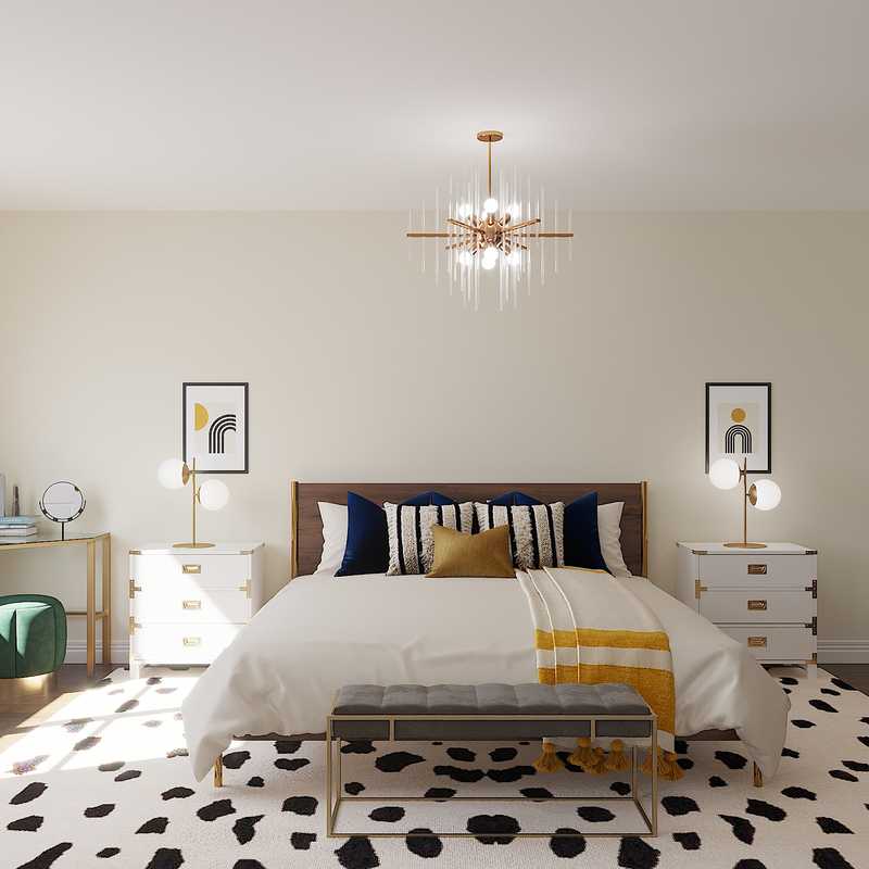 Modern, Glam Bedroom Design by Havenly Interior Designer Gabrielle