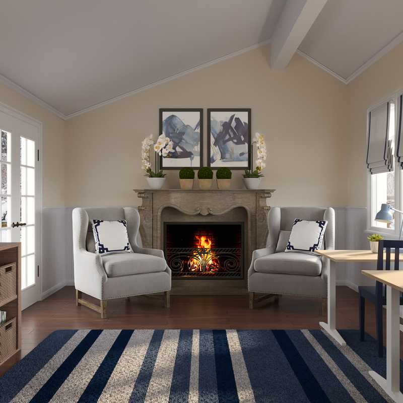 Traditional Living Room Design by Havenly Interior Designer Jessica