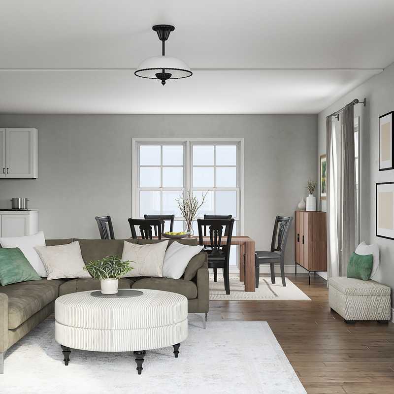 Classic, Traditional, Farmhouse, Rustic, Transitional Living Room Design by Havenly Interior Designer Lisa