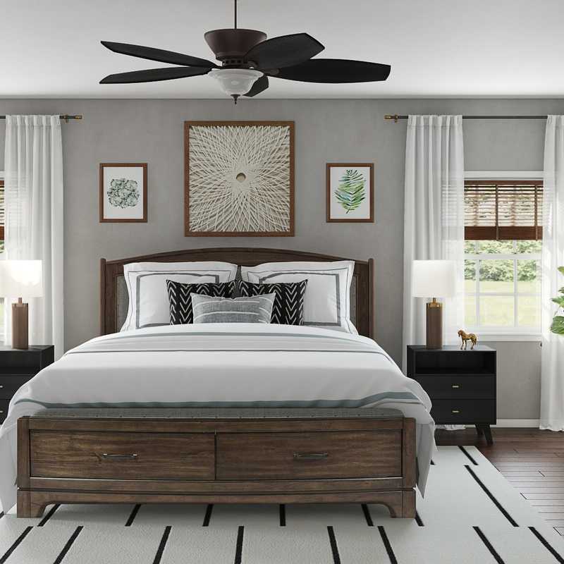 Contemporary, Rustic Bedroom Design by Havenly Interior Designer Moumita