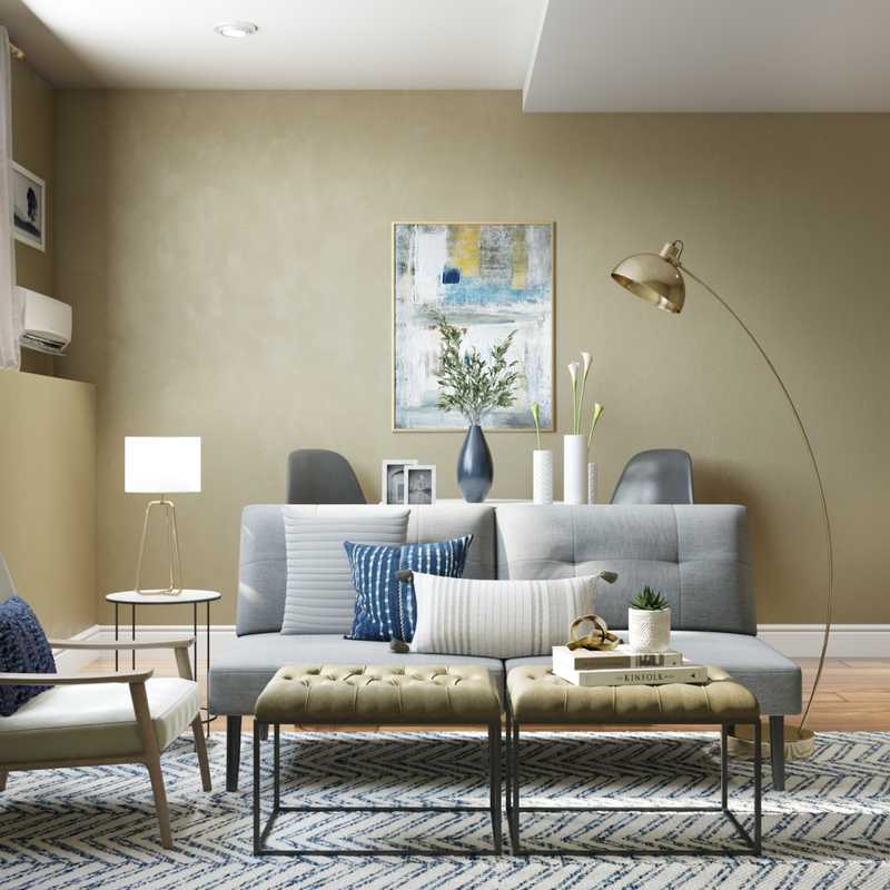 Modern, Scandinavian Living Room Design by Havenly Interior Designer Kelly