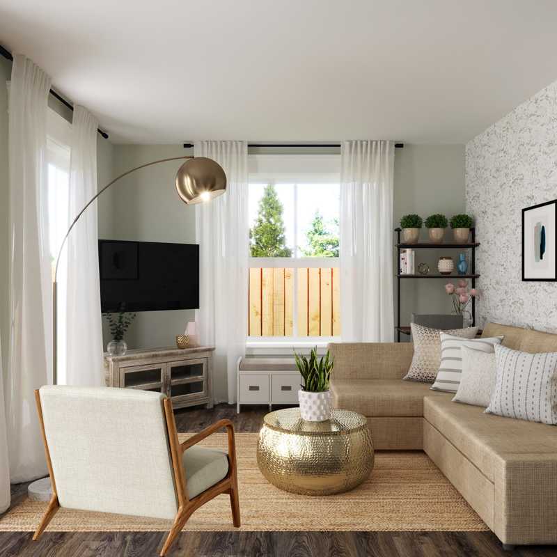 Modern, Farmhouse Living Room Design by Havenly Interior Designer Kelly