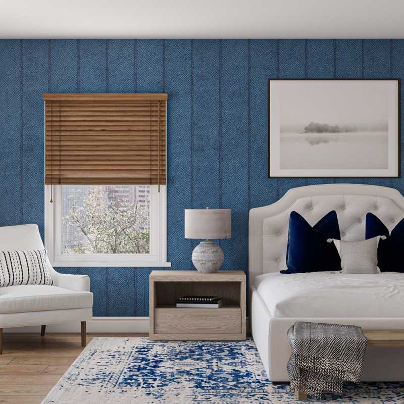 Contemporary, Classic, Coastal Bedroom Design by Havenly Interior Designer Lilly