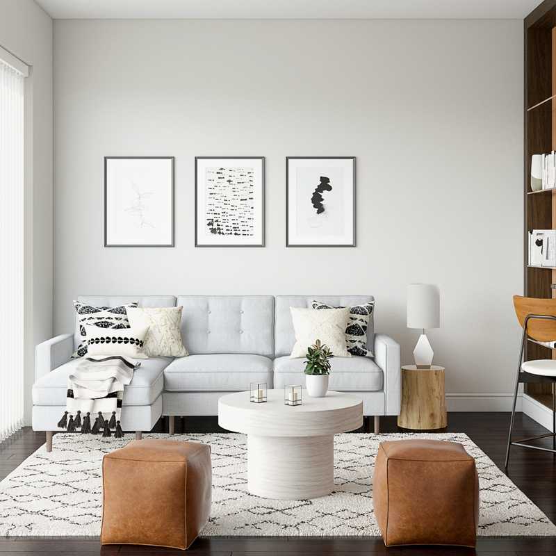 Modern, Scandinavian Living Room Design by Havenly Interior Designer Hayley