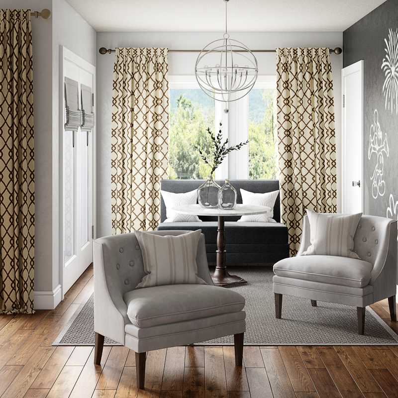 Transitional Dining Room Design by Havenly Interior Designer Paige