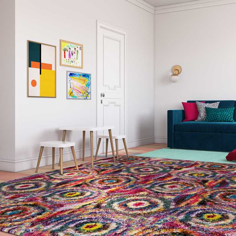 Eclectic, Midcentury Modern, Scandinavian Living Room Design by Havenly Interior Designer Sarah