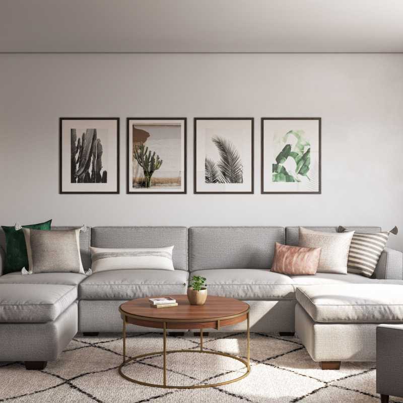 Midcentury Modern, Scandinavian Living Room Design by Havenly Interior Designer Seireen