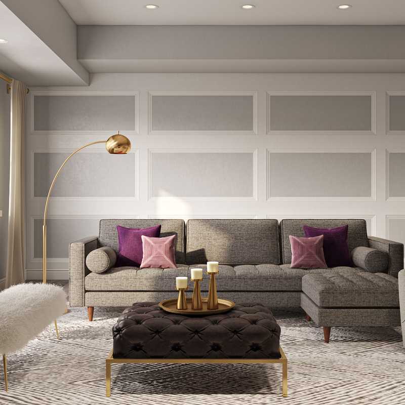 Contemporary, Modern Living Room Design by Havenly Interior Designer Katherine