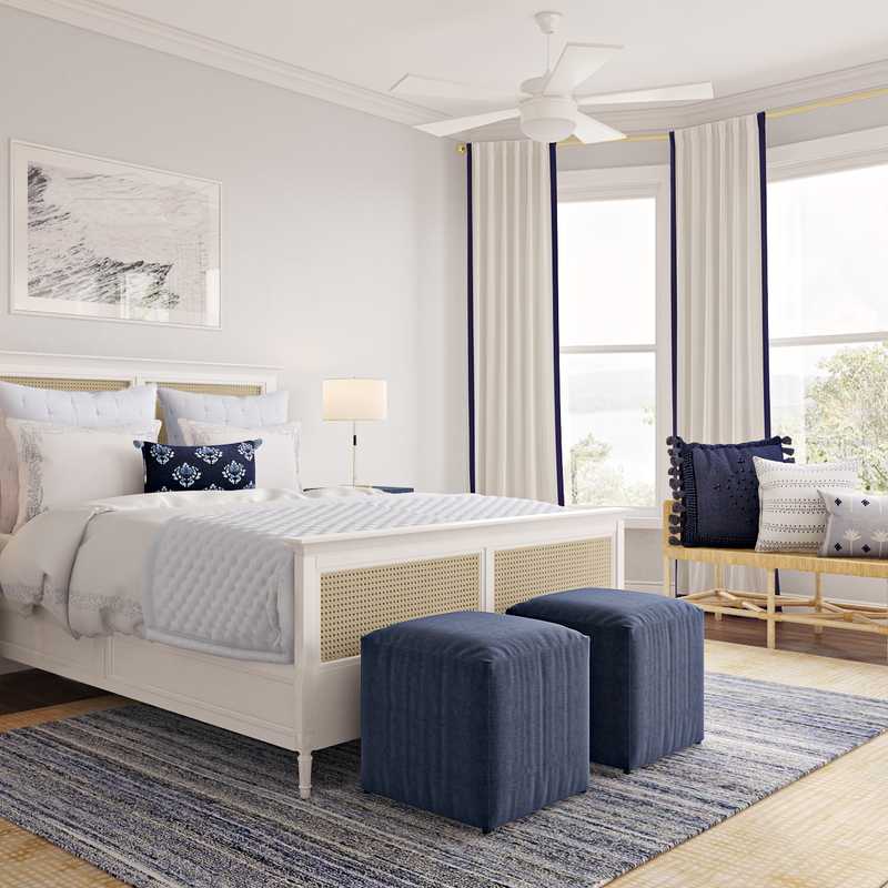 Coastal Bedroom Design by Havenly Interior Designer Kelsey