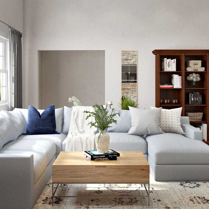 Contemporary, Traditional Living Room Design by Havenly Interior Designer Alex