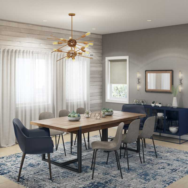 Modern, Midcentury Modern Dining Room Design by Havenly Interior Designer Sharon