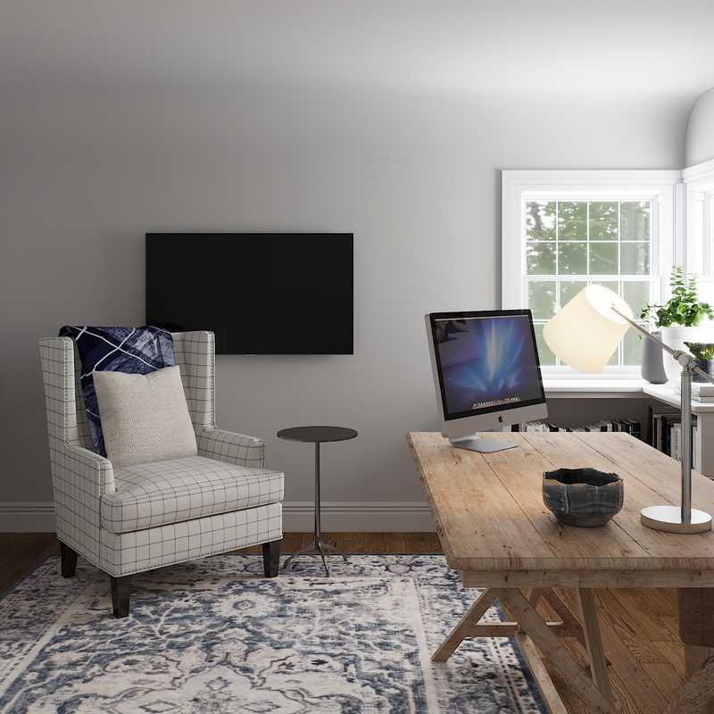 Traditional, Transitional Office Design by Havenly Interior Designer Stacy
