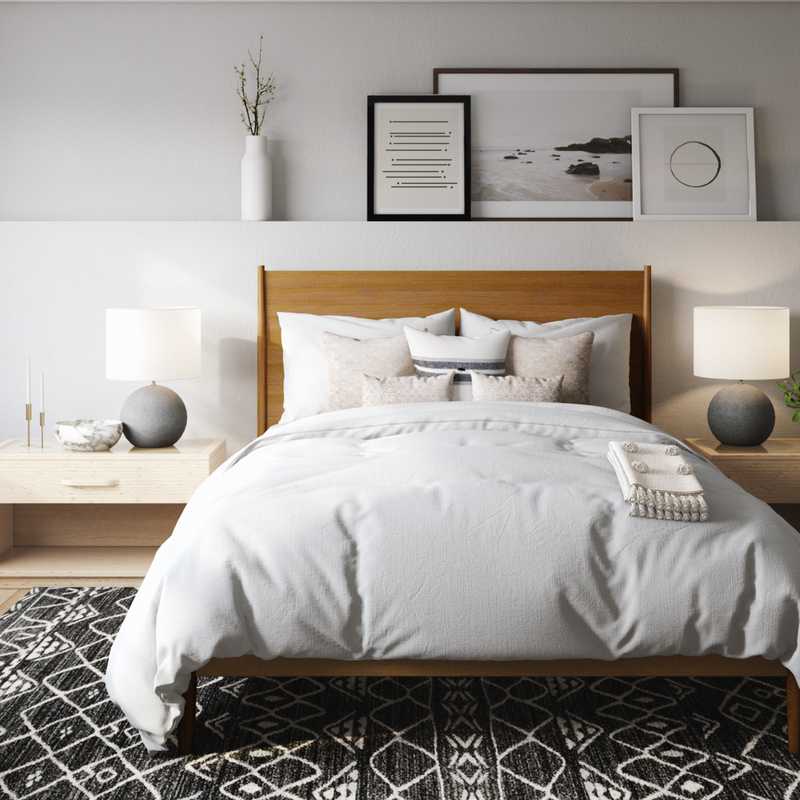 Modern, Midcentury Modern, Minimal, Scandinavian Bedroom Design by Havenly Interior Designer Sarah