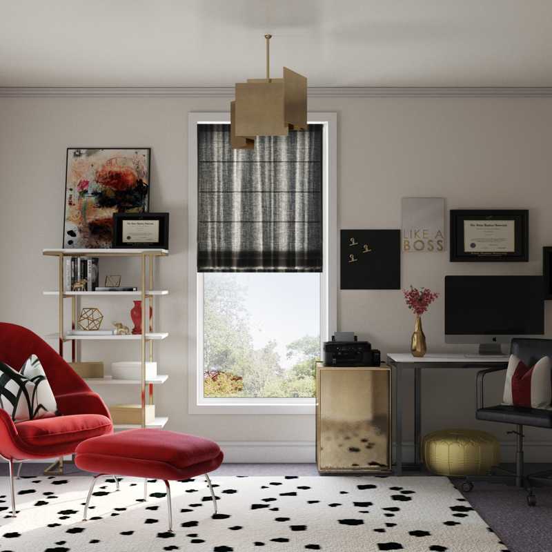 Contemporary, Modern Office Design by Havenly Interior Designer Stacy