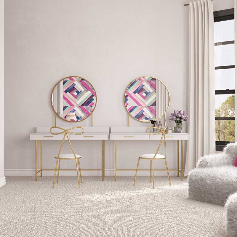 Modern, Eclectic Bedroom Design by Havenly Interior Designer Karen