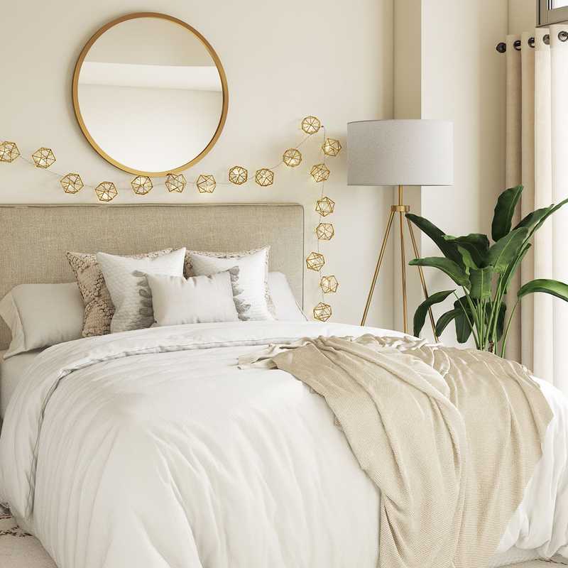 Bohemian, Scandinavian Bedroom Design by Havenly Interior Designer Candace