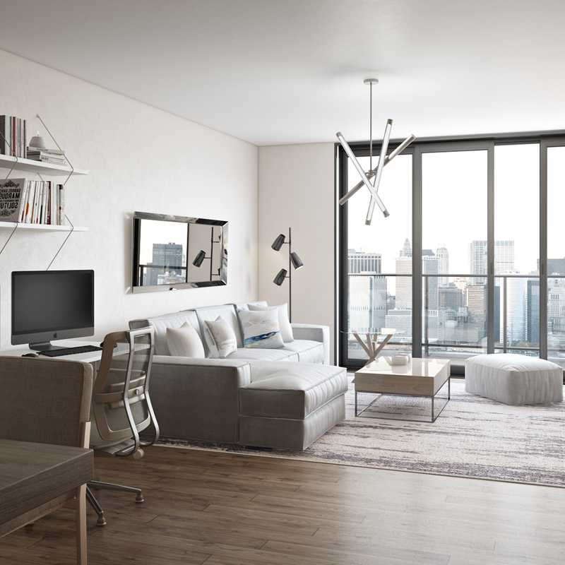 Contemporary, Glam Living Room Design by Havenly Interior Designer Sharon