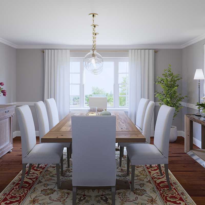 Classic, Farmhouse, Transitional Dining Room Design by Havenly Interior Designer Francesca