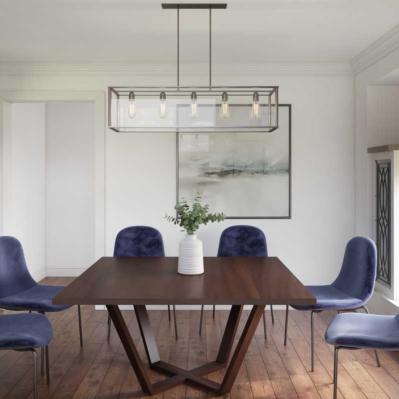 Contemporary, Eclectic Dining Room Design by Havenly Interior Designer Kelly