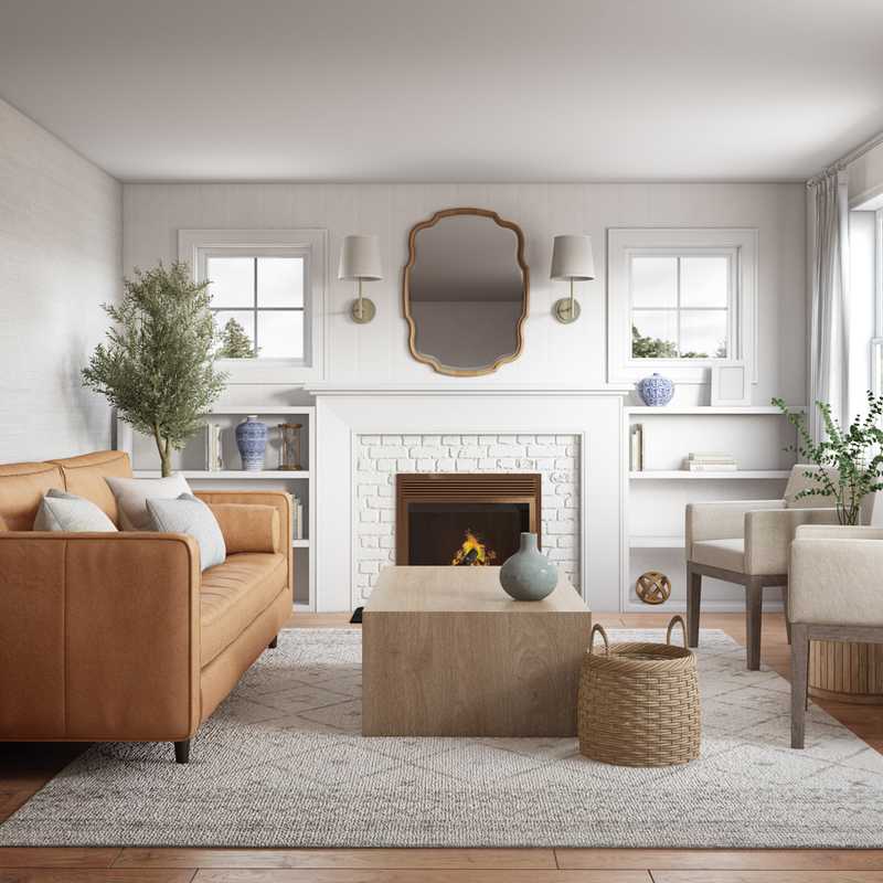 Coastal Living Room Design by Havenly Interior Designer Astrid