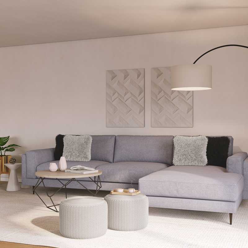 Modern, Scandinavian Living Room Design by Havenly Interior Designer Carolyn