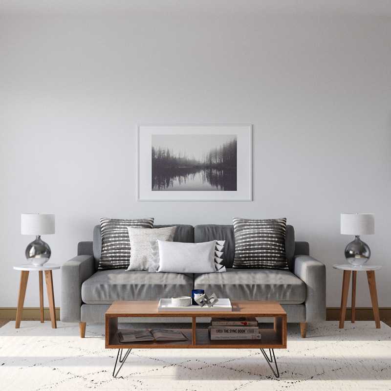 Modern, Industrial, Rustic, Midcentury Modern Living Room Design by Havenly Interior Designer Taylor