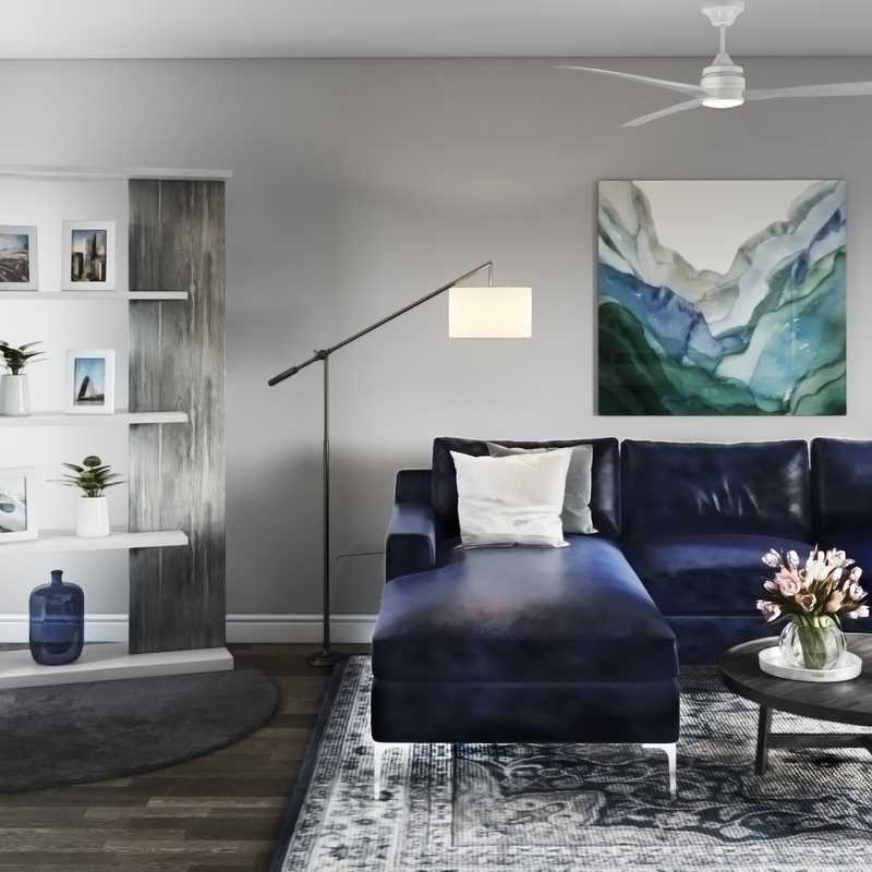 Contemporary, Modern Living Room Design by Havenly Interior Designer Sharon